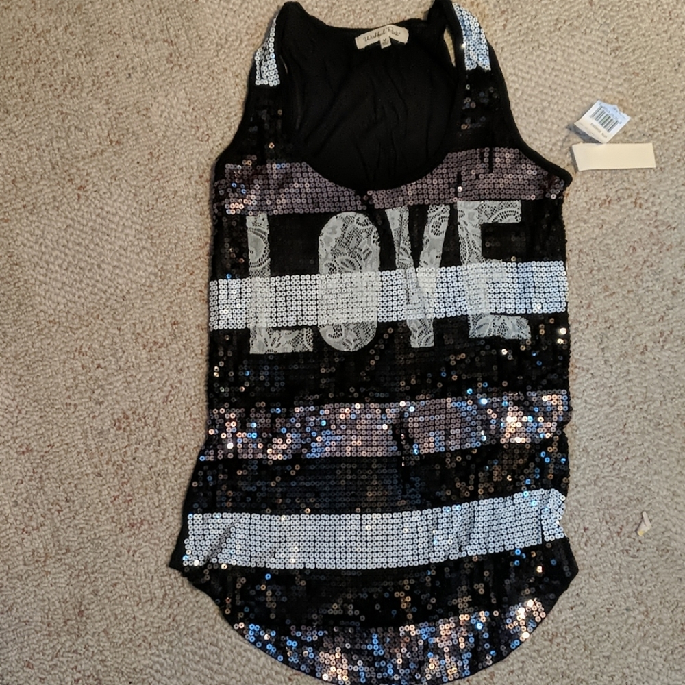 Sequin tank perfect for Valentine's day